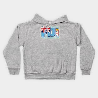 Fiji vintage style retro souvenir Kids Hoodie